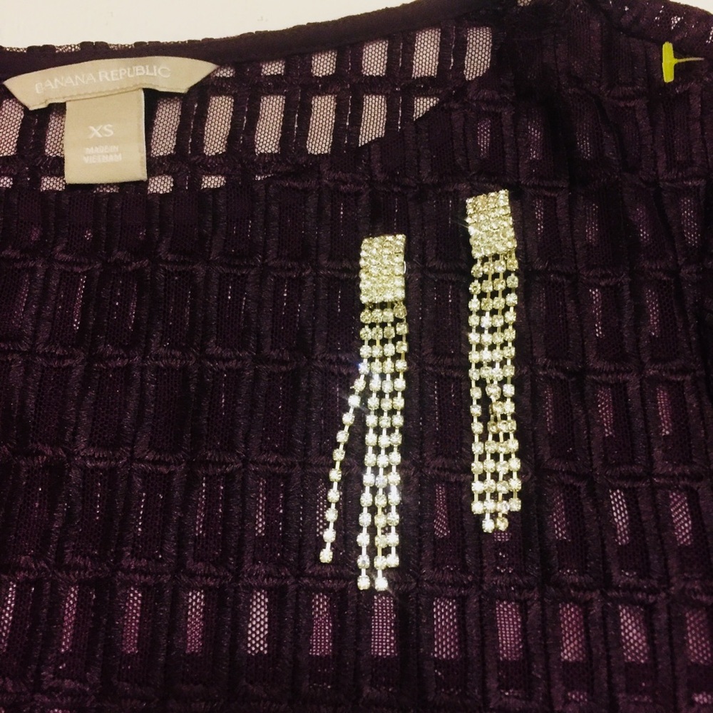 🌹HP🌹Sexy Sheer Lace Plaid Top - Picture 5 of 5